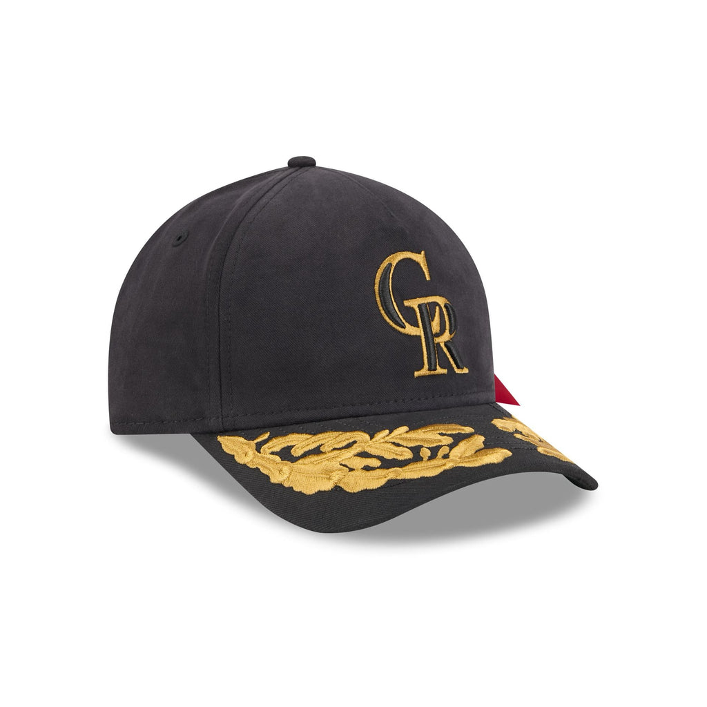 Alpha Industries x Colorado Rockies Black 9FORTY M-Crown A-Frame Snapback Hat