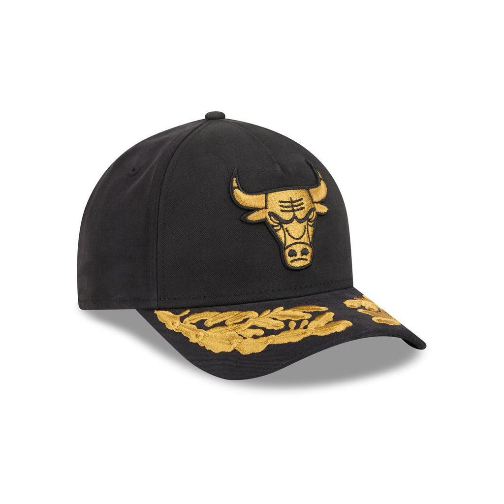 Alpha Industries x Chicago Bulls Black 9FORTY M-Crown A-Frame Snapback Hat