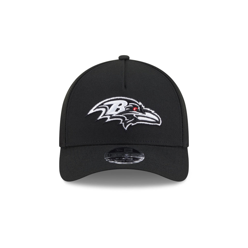 Baltimore Ravens Black & White 9FORTY M-Crown A-Frame Snapback Hat