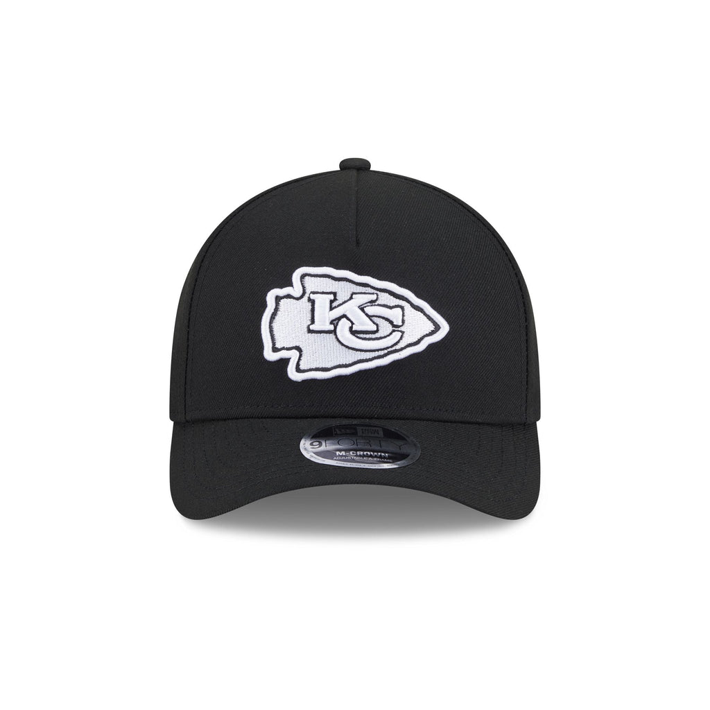 Kansas City Chiefs Black & White 9FORTY M-Crown A-Frame Snapback Hat