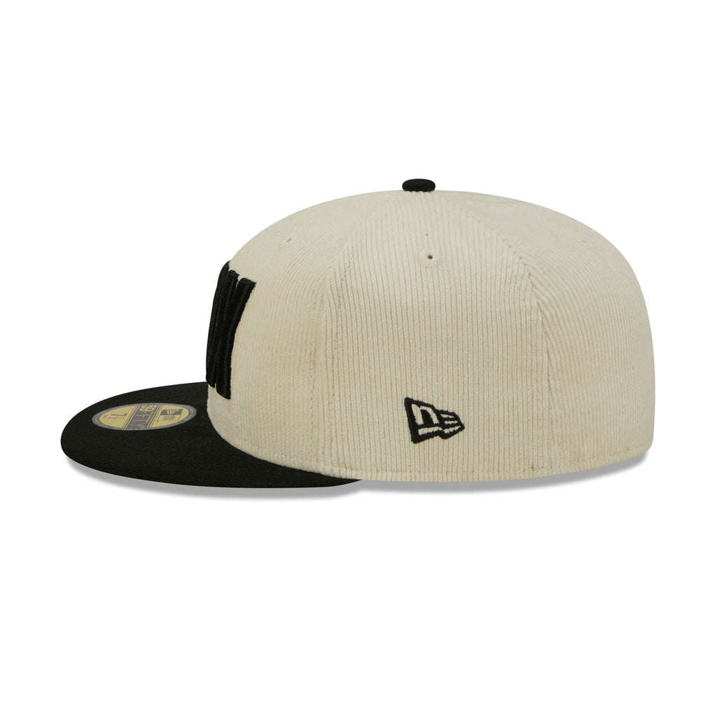 Portland Trail Blazers 2025 City Edition Chrome White Corduroy 59FIFTY Fitted Hat