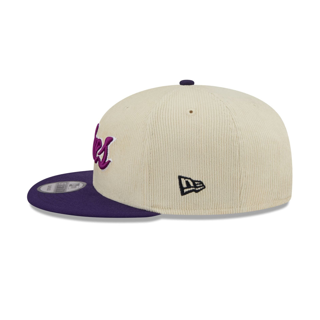 Minnesota Timberwolves 2025 City Edition Chrome White Corduroy 9FIFTY Snapback Hat