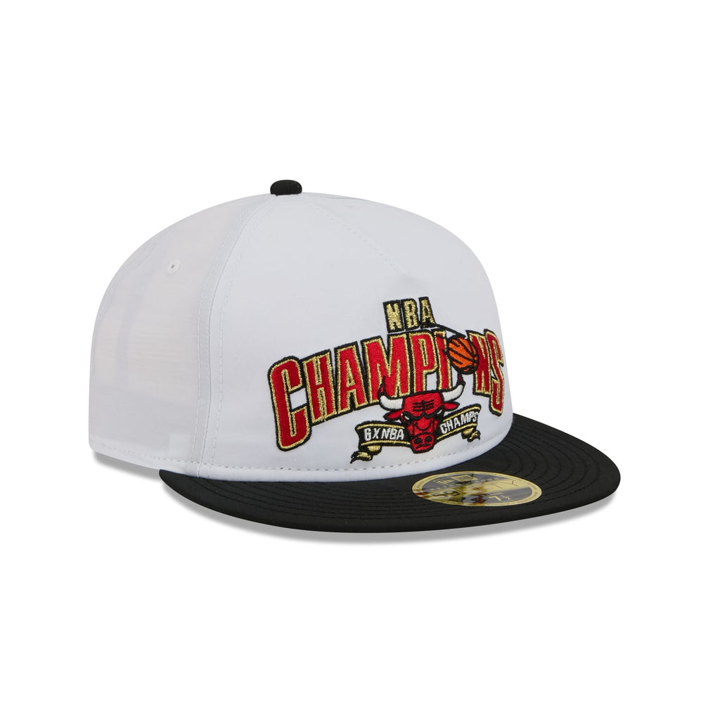 Chicago Bulls Champions White Retro Crown 59FIFTY Fitted Hat