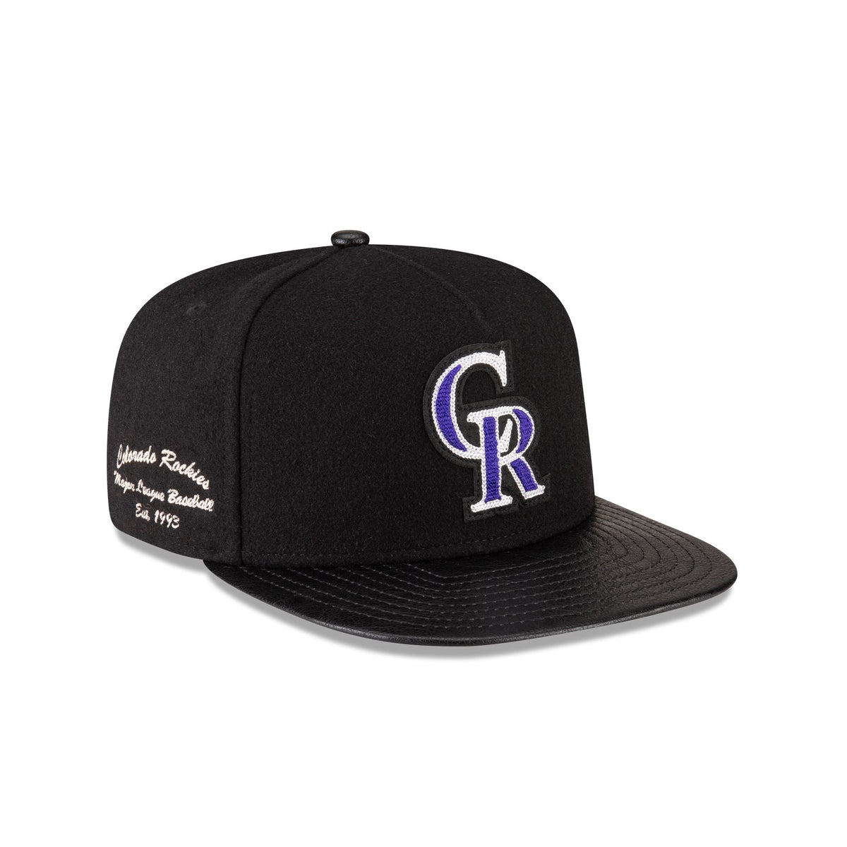 Colorado Rockies Wool Letterman 9FIFTY A-Frame Snapback Hat
