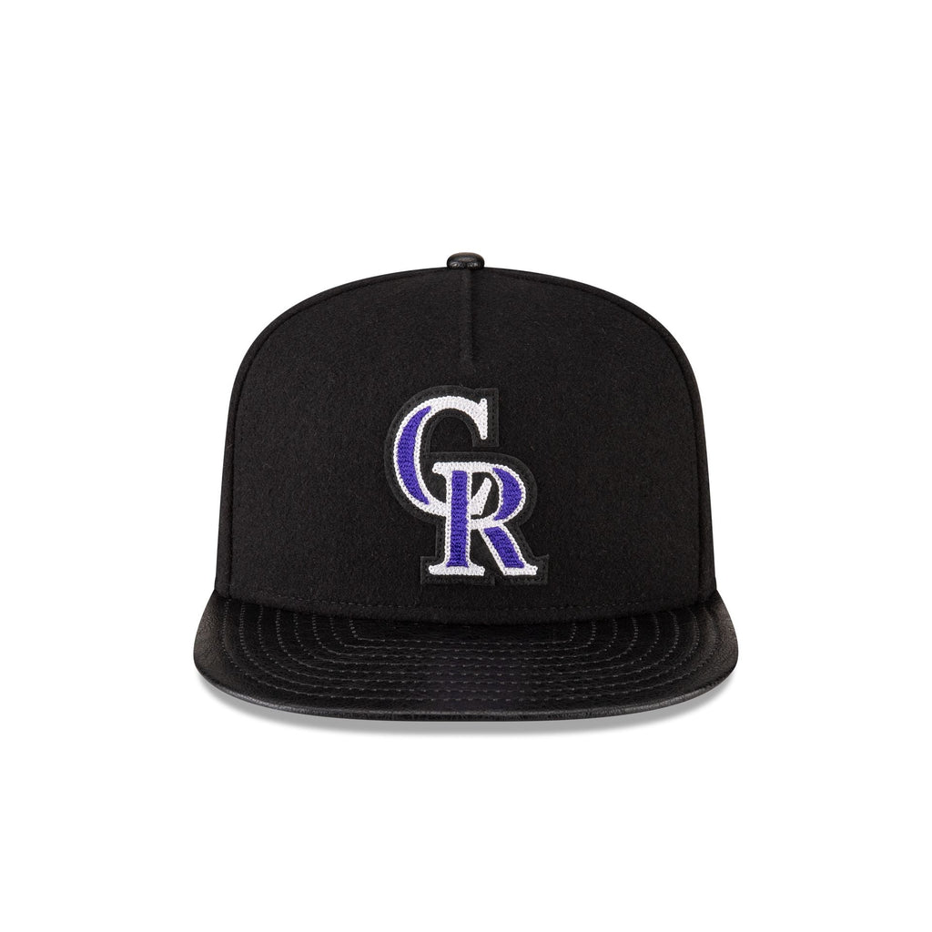 Colorado Rockies Wool Letterman 9FIFTY A-Frame Snapback Hat