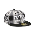 Boston Celtics Grunge Plaid Retro Crown 59FIFTY Fitted Hat