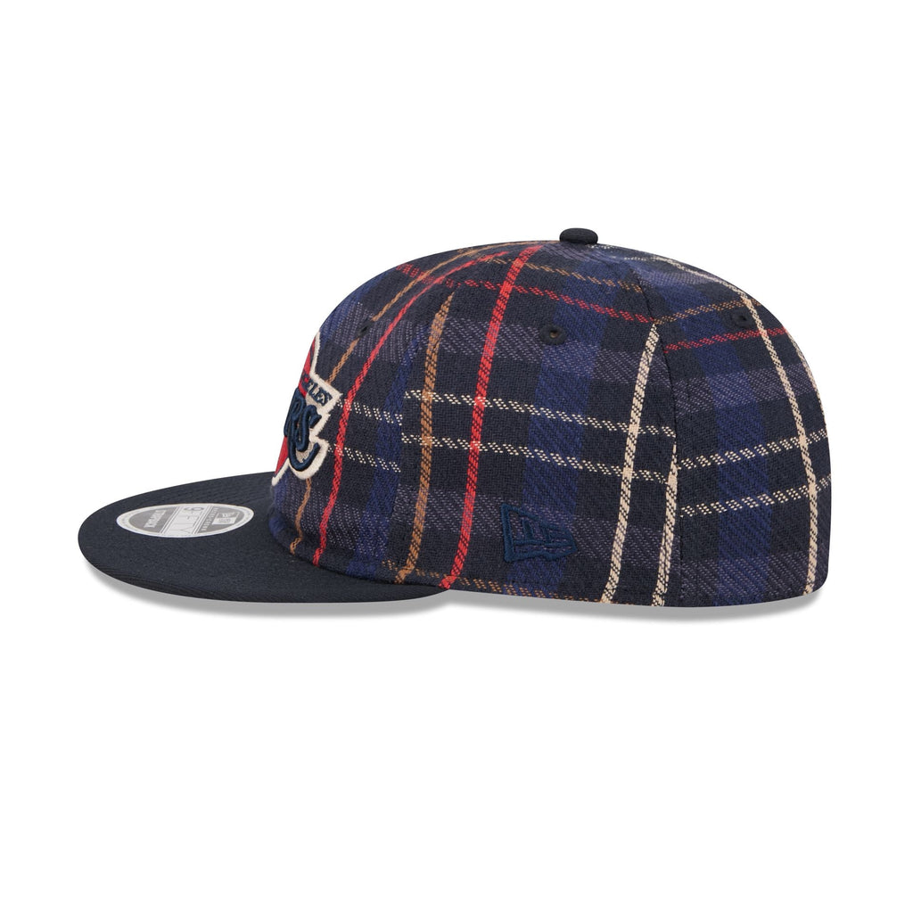 Los Angeles Lakers Grunge Plaid Retro Crown 9FIFTY Adjustable Hat
