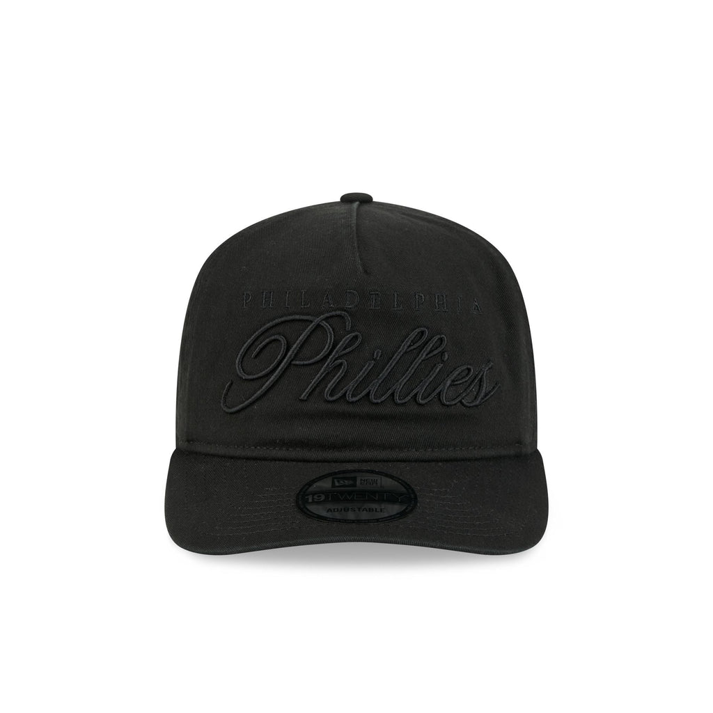 Philadelphia Phillies All Black Scripted 19TWENTY Adjustable Hat
