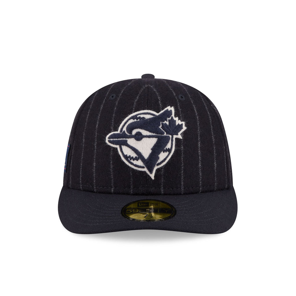 Toronto Blue Jays Pinstripe Merino & Cashmere Moon 59FIFTY Fitted Hat