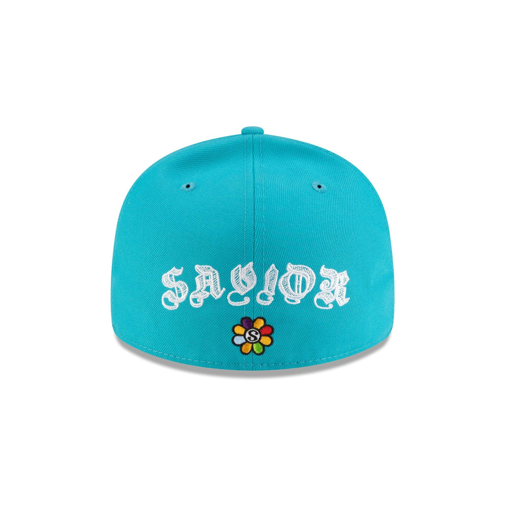 Savior Worldwide x Charlotte Hornets Teal 59FIFTY Fitted Hat