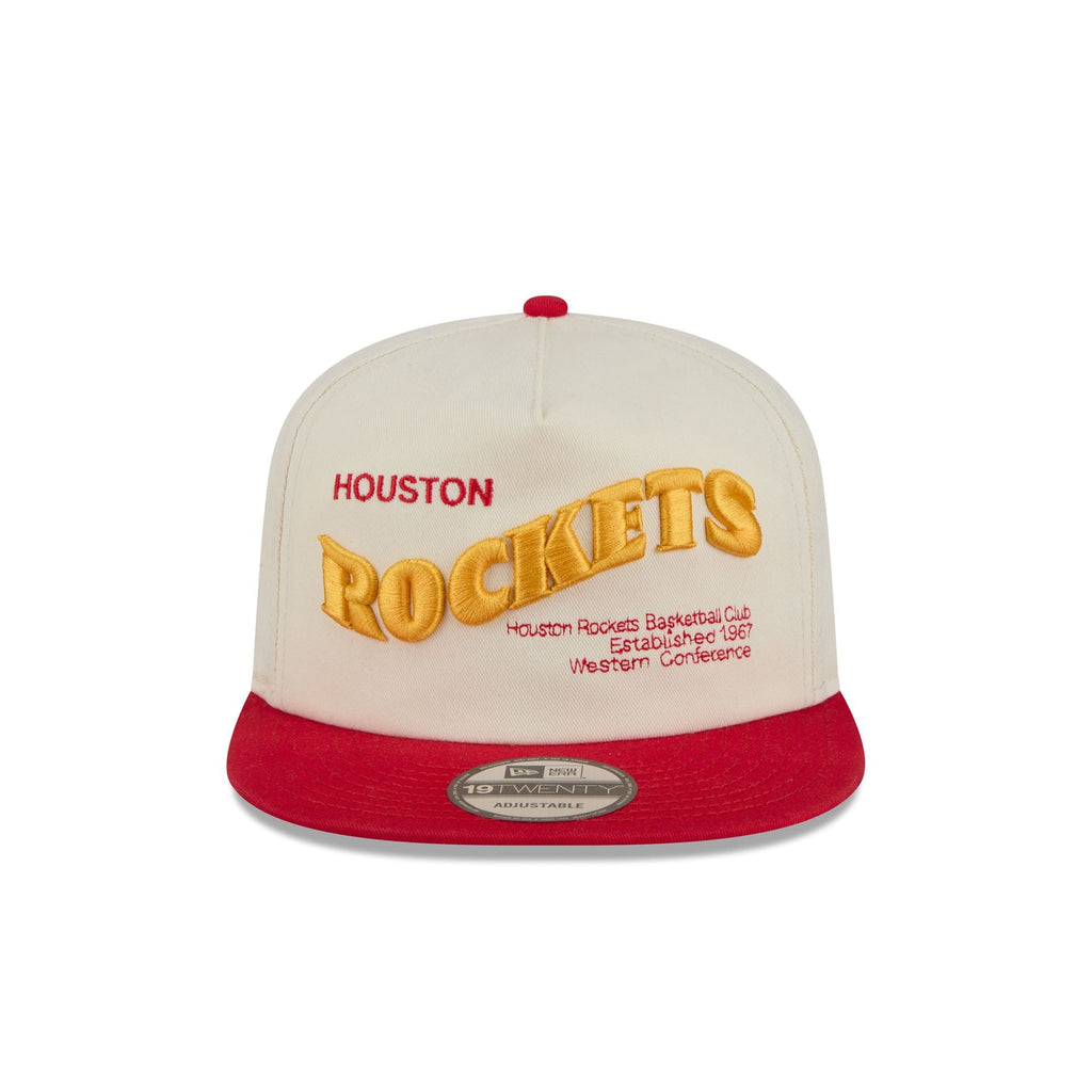 Houston Rockets Conference Script Chrome White 19TWENTY Adjustable Hat