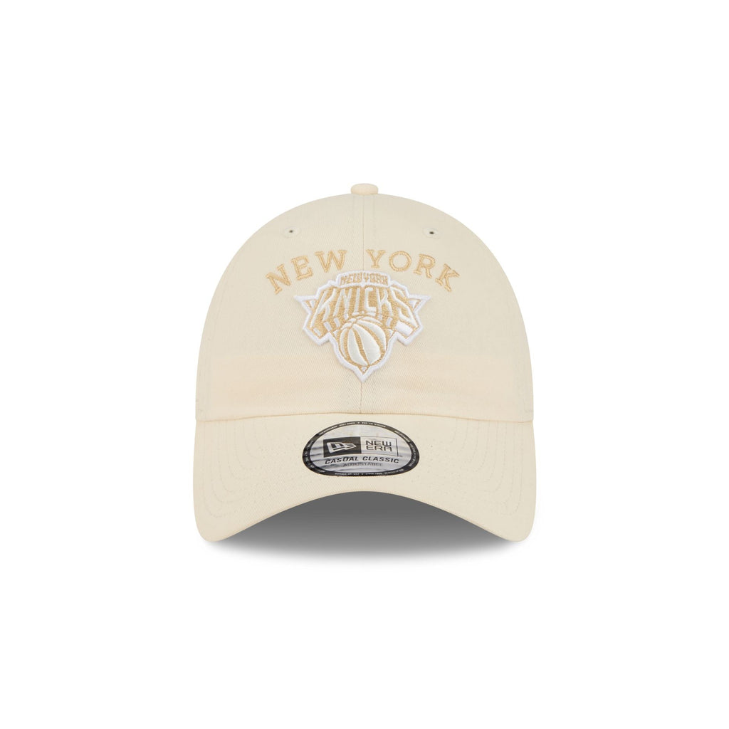 New York Knicks Team Logo Cream Casual Classic Adjustable Hat