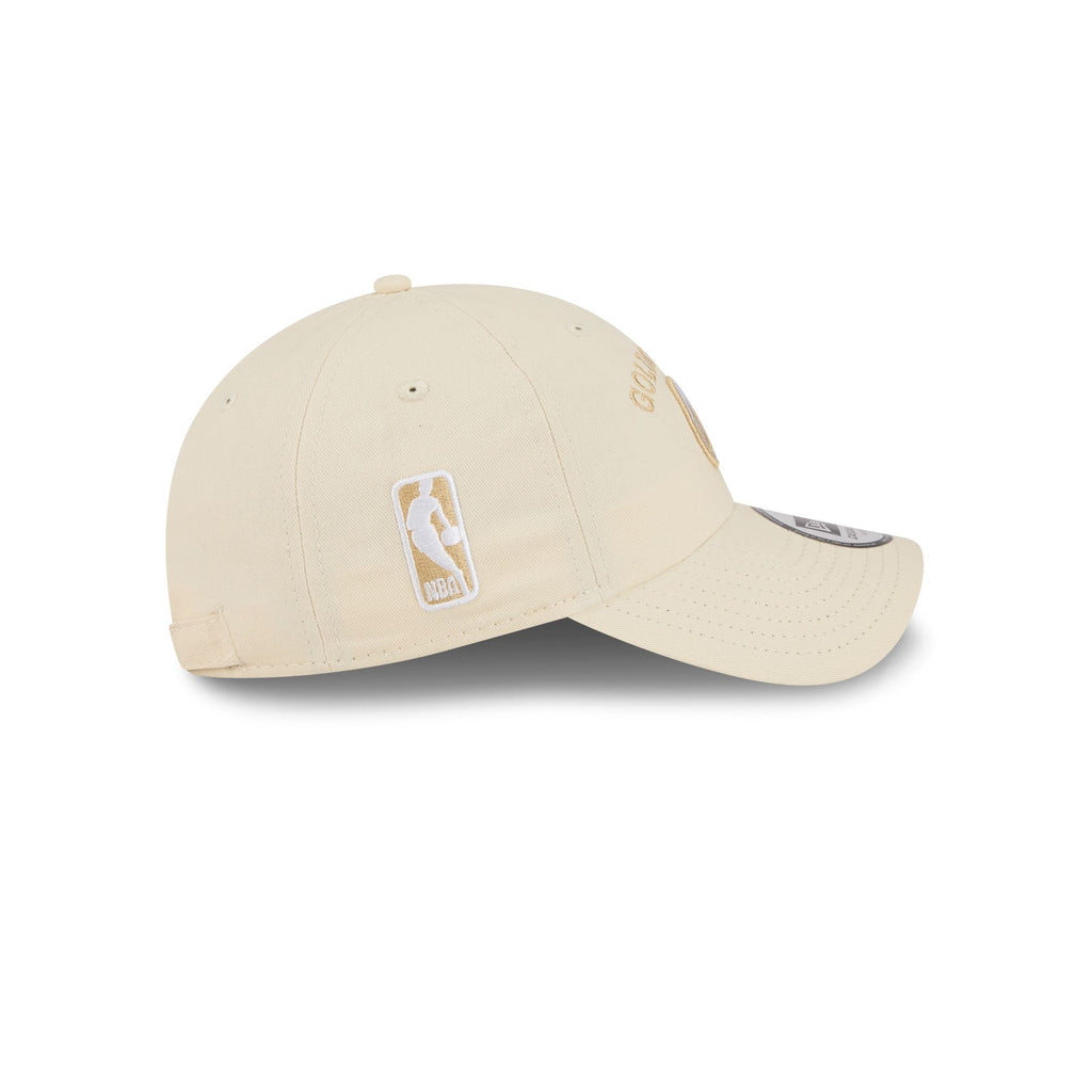Golden State Warriors Team Logo Cream Casual Classic Adjustable Hat