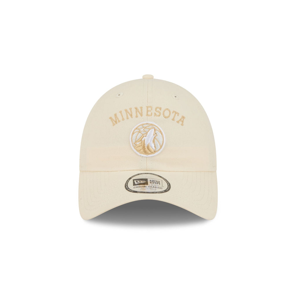 Minnesota Timberwolves Team Logo Cream Casual Classic Adjustable Hat