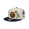 Space Jam x Denver Nuggets Tune Squad Chrome White 59FIFTY Fitted Hat