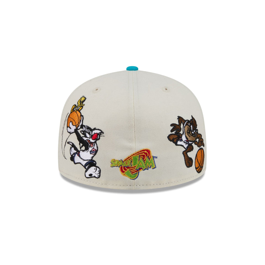 Space Jam x Charlotte Hornets Tune Squad Chrome White 59FIFTY Fitted Hat