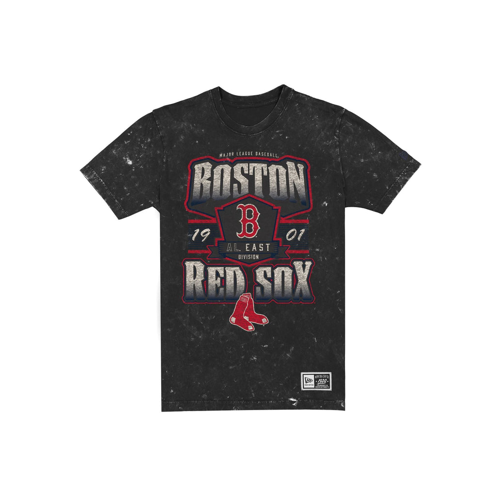 Boston Red Sox Throwback Washed Graphic Black T-Shirt