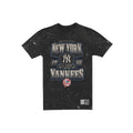 New York Yankees Throwback Washed Graphic Black T-Shirt