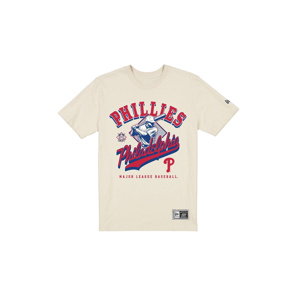 Philadelphia Phillies Throwback Batter Chrome White T-Shirt