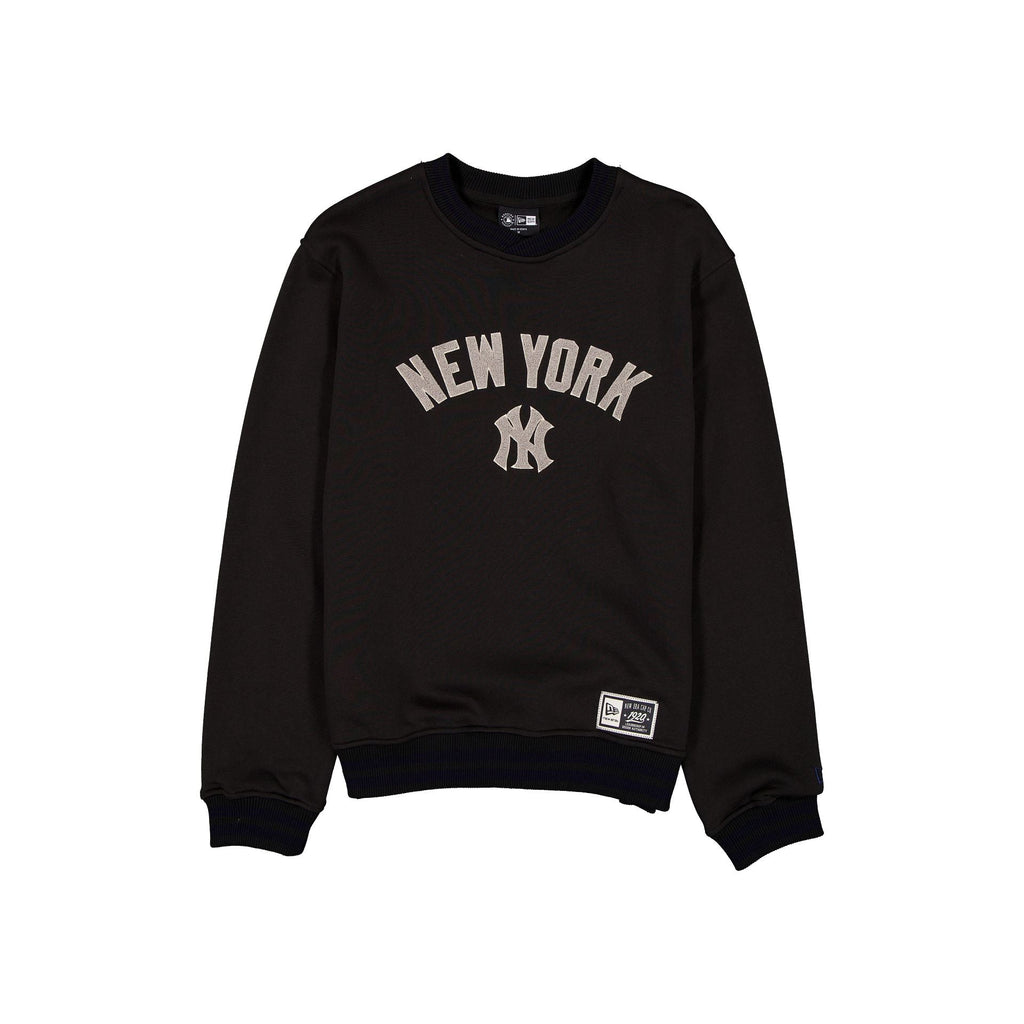 New York Yankees Throwback Boucle Black Crewneck