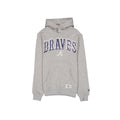 Atlanta Braves Heather Gray Varsity Hoodie