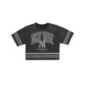 New York Yankees Women's Vintage Stripe Cropped T-Shirt