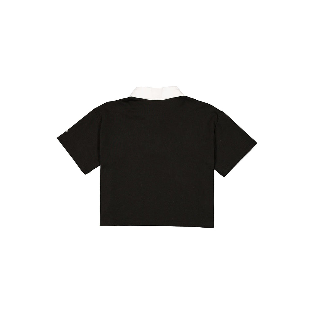 New York Yankees Women's Cropped Black Polo