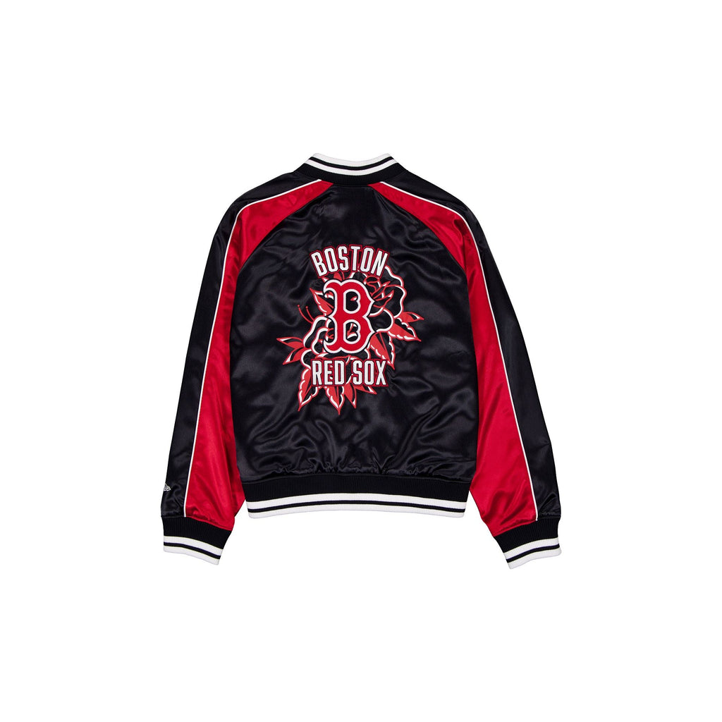 Boston Red Sox Women's Floral Satin Varsity Jacket