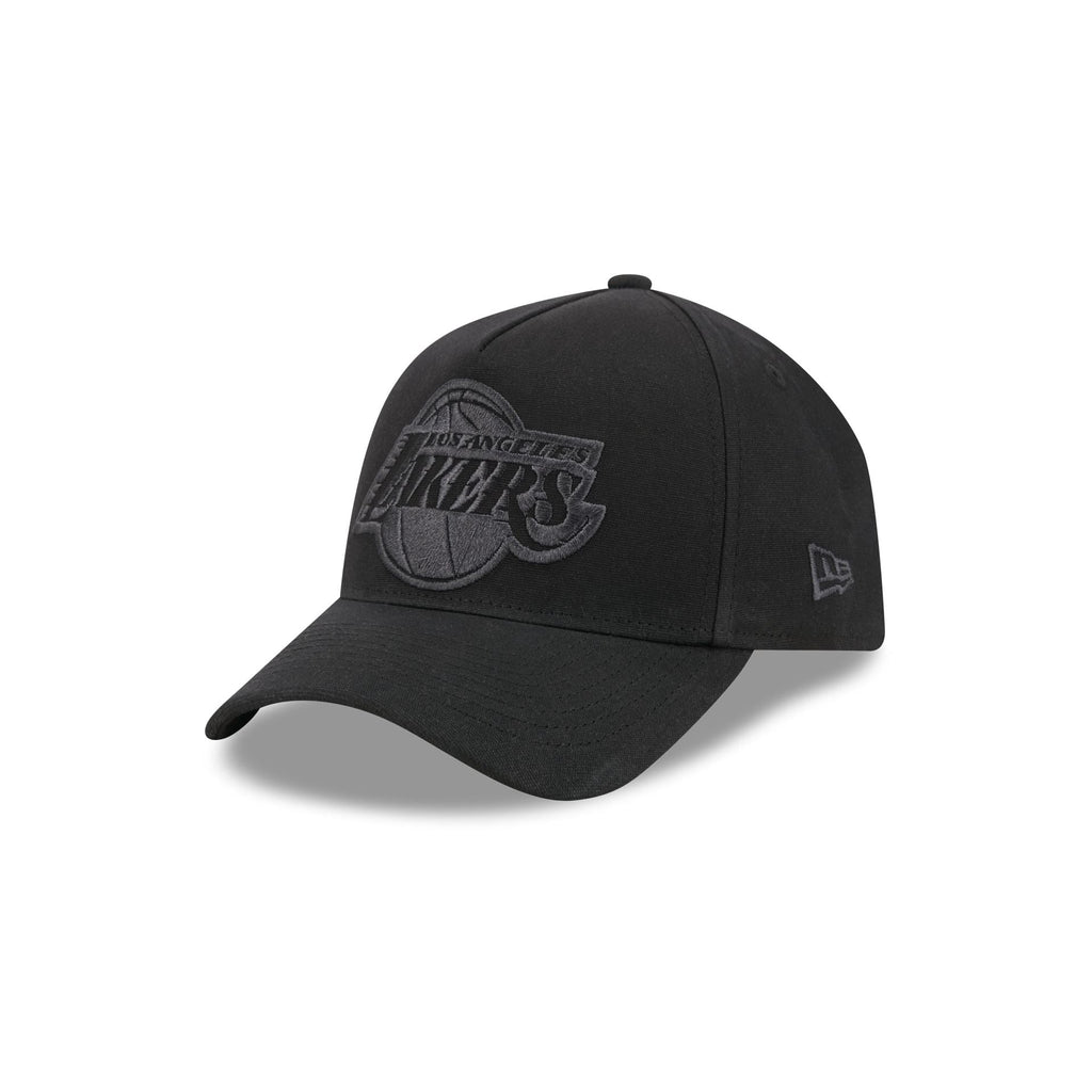 Los Angeles Lakers Waxed Canvas Black 59FORTY A-Frame Fitted Hat