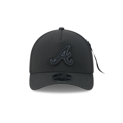 Alpha Industries x Atlanta Braves Nylon Black 9FORTY M-Crown A-Frame Snapback Hat