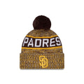 San Diego Padres Tri Color Pom Knit Hat