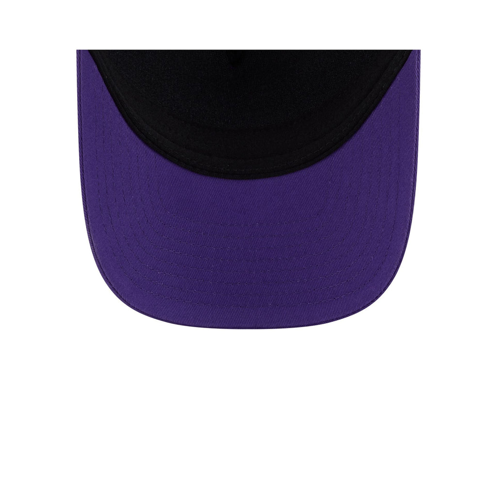 Los Angeles Lakers Sequin Wordmark Women's 9FORTY M-Crown A-Frame Trucker Hat