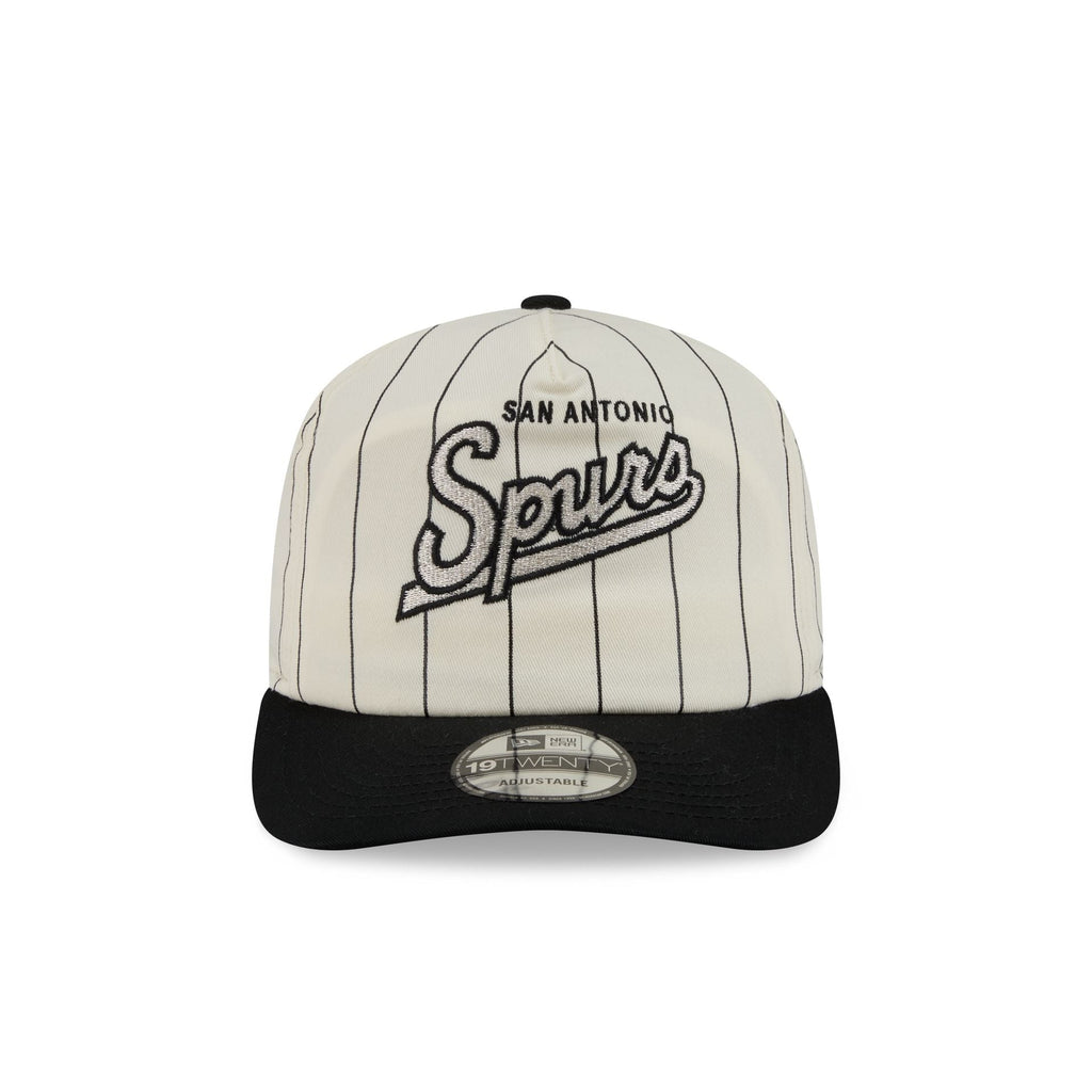 San Antonio Spurs Chrome White Pinstripe 19TWENTY Snapback Hat