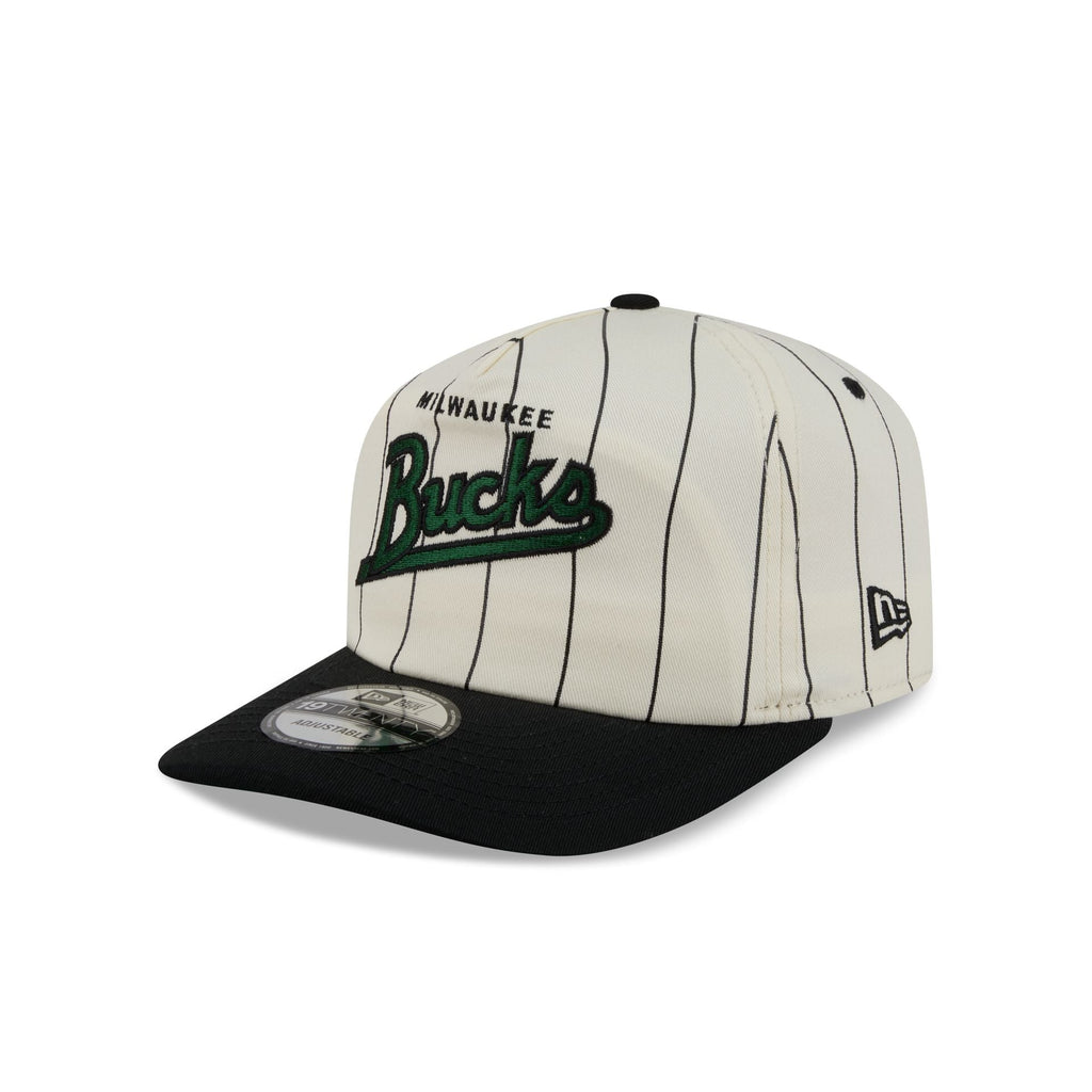 Milwaukee Bucks Chrome White Pinstripe 19TWENTY Snapback Hat