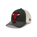 Chicago Bulls Frayed Logo 9FORTY M-Crown A-Frame Trucker Hat