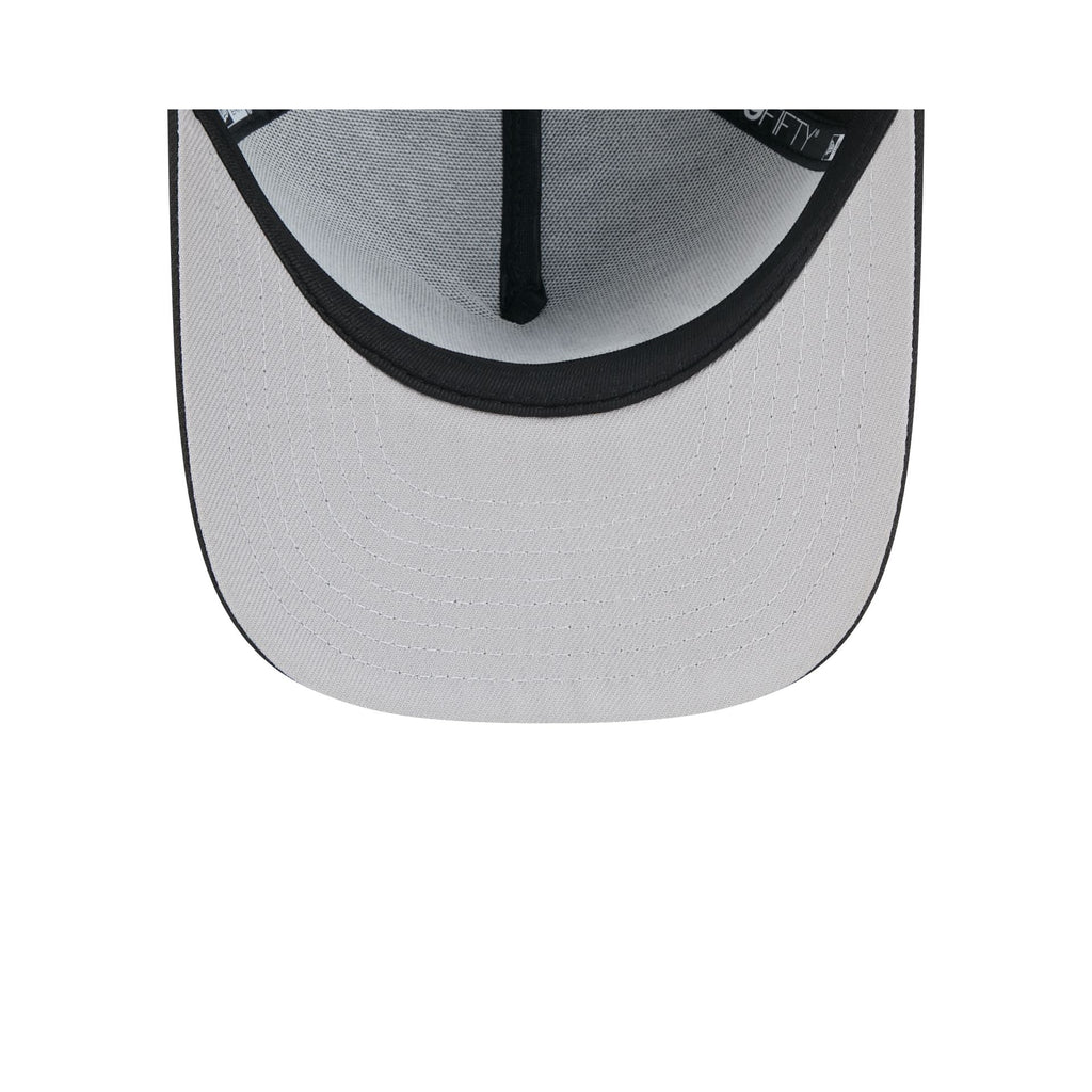 Philadelphia 76ers Gold Laurel Black 9FIFTY A-Frame Snapback Hat