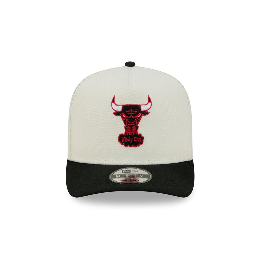 Chicago Bulls Statement Back Chrome White 9FIFTY A-Frame Snapback Hat