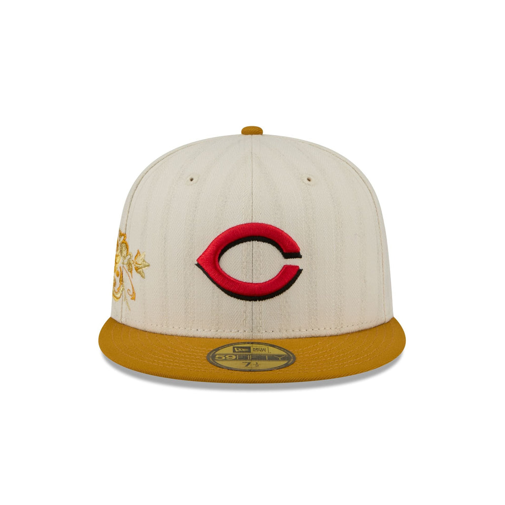 Cincinnati Reds Chrome Herringbone 59FIFTY Fitted Hat