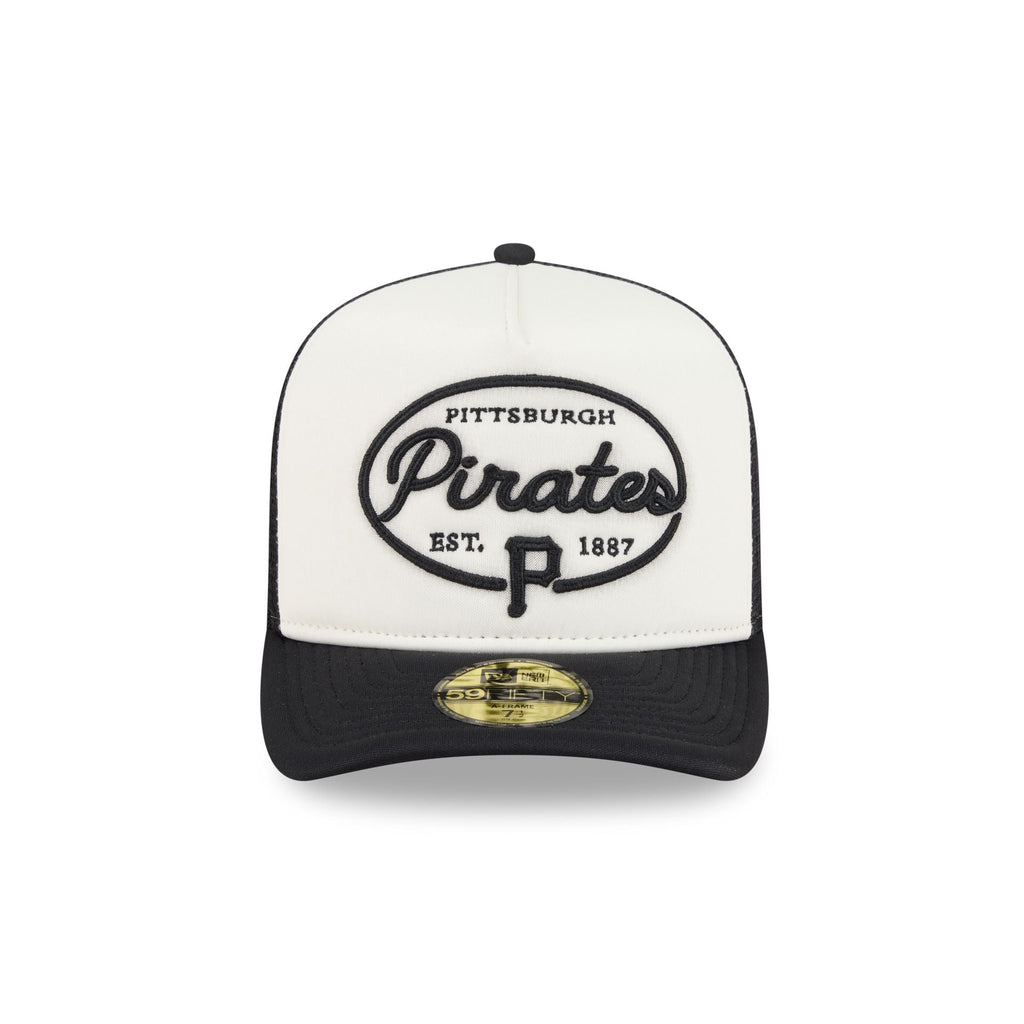 Pittsburgh Pirates Chrome 59FIFTY Fitted Trucker Hat