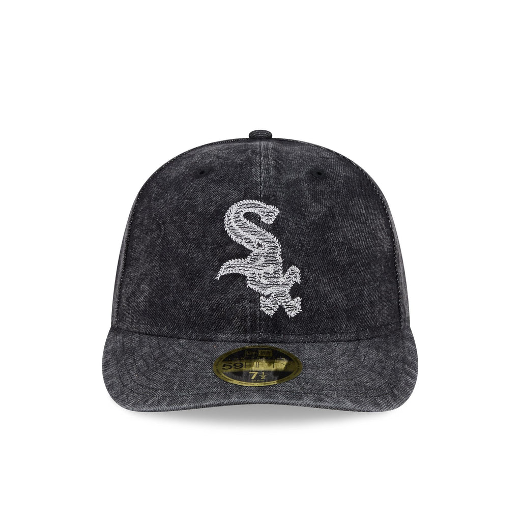 Chicago White Sox Black Denim Low Profile 59FIFTY Fitted Hat