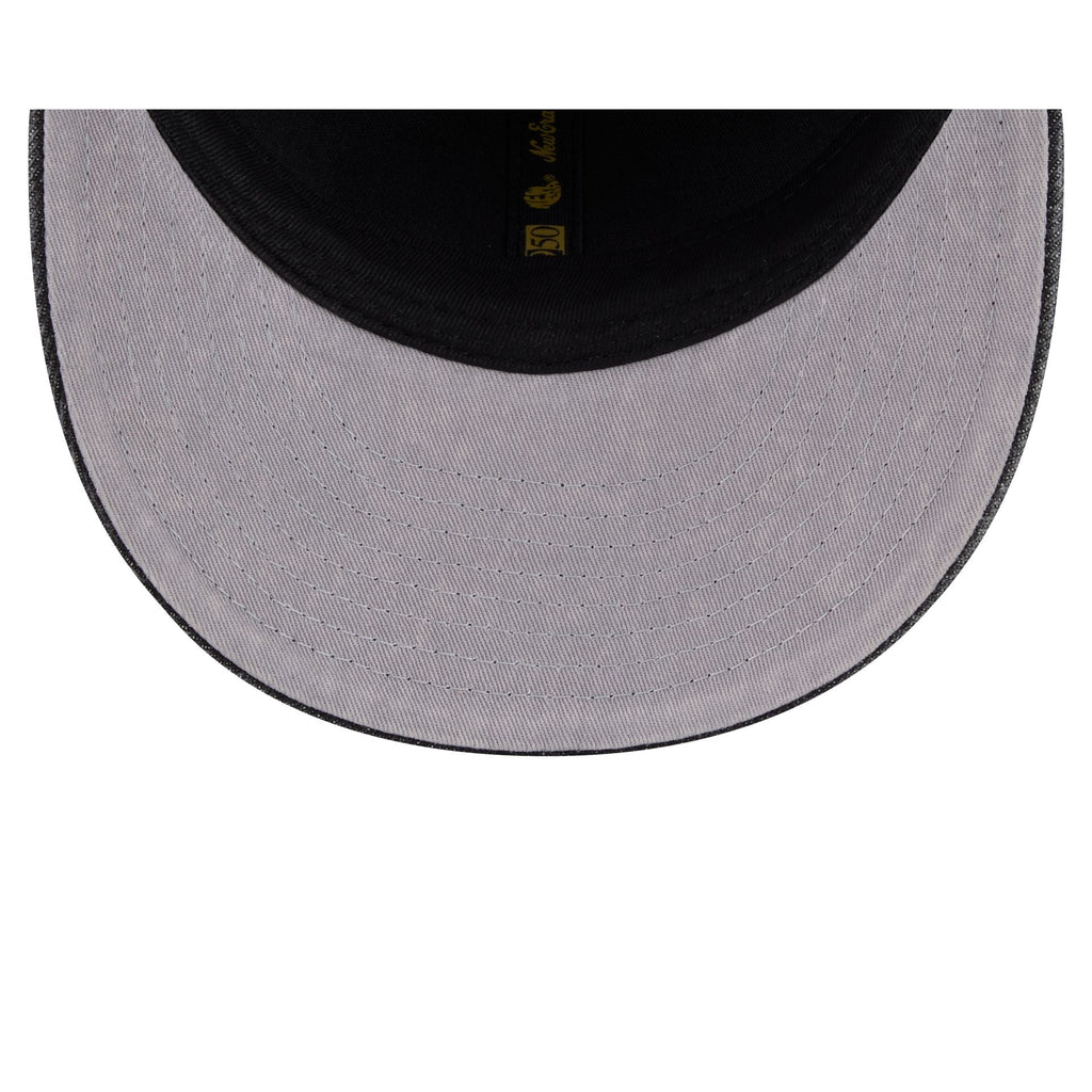 Los Angeles Lakers Black Denim Low Profile 59FIFTY Fitted Hat