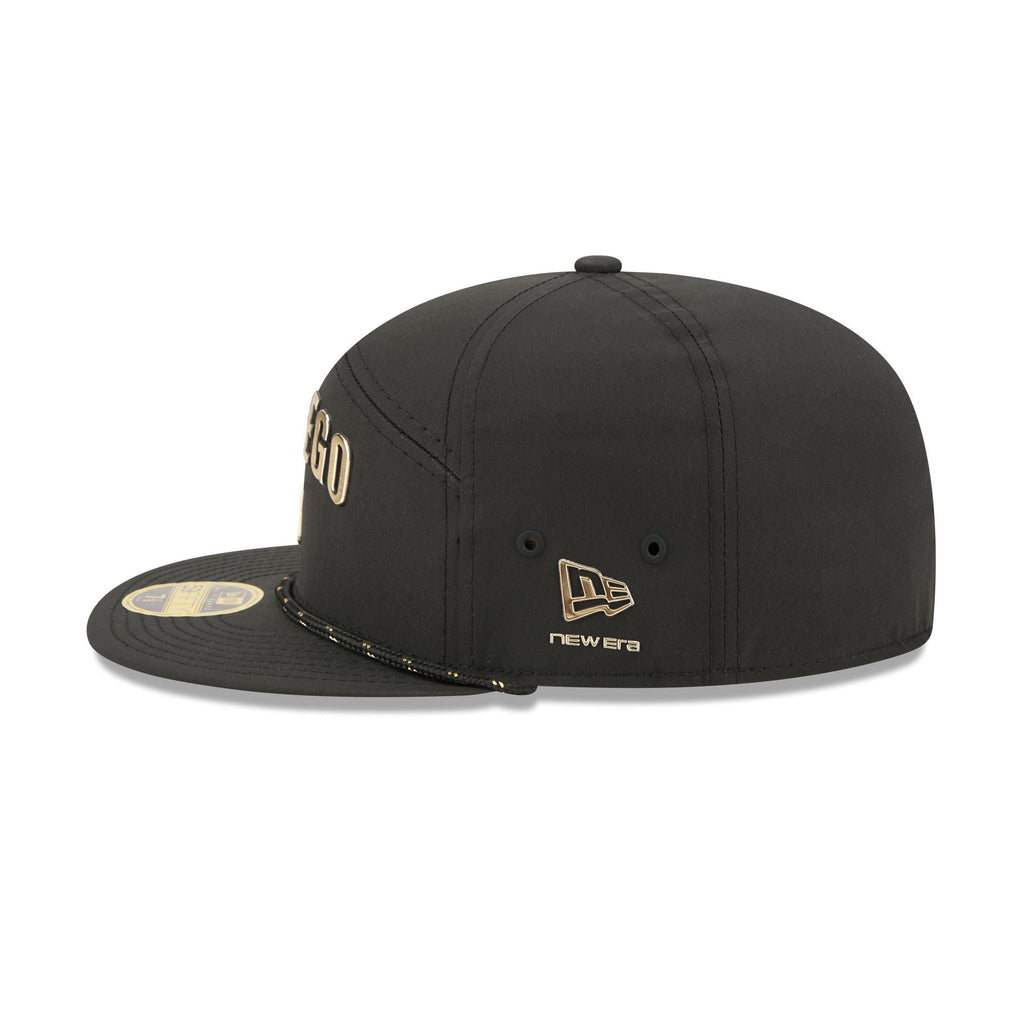 San Diego Padres Gold Logo Rope Split Panel 59FIFTY Fitted Hat