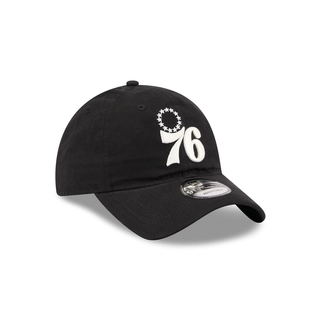 Philadelphia 76ers Nylon Black 9TWENTY Adjustable Hat