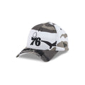 Philadelphia 76ers Washed Camo 9FORTY A-Frame Unstructured Cut-Off Visor Snapback Hat