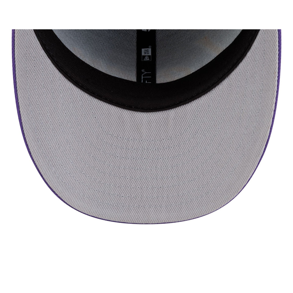 Los Angeles Lakers Hardwood Classics 90s Script 59FIFTY Fitted Hat