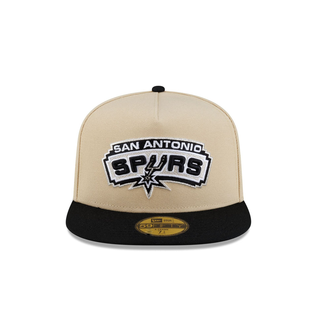 San Antonio Spurs Hardwood Classics 2000s Gold 59FIFTY A-Frame Fitted Hat