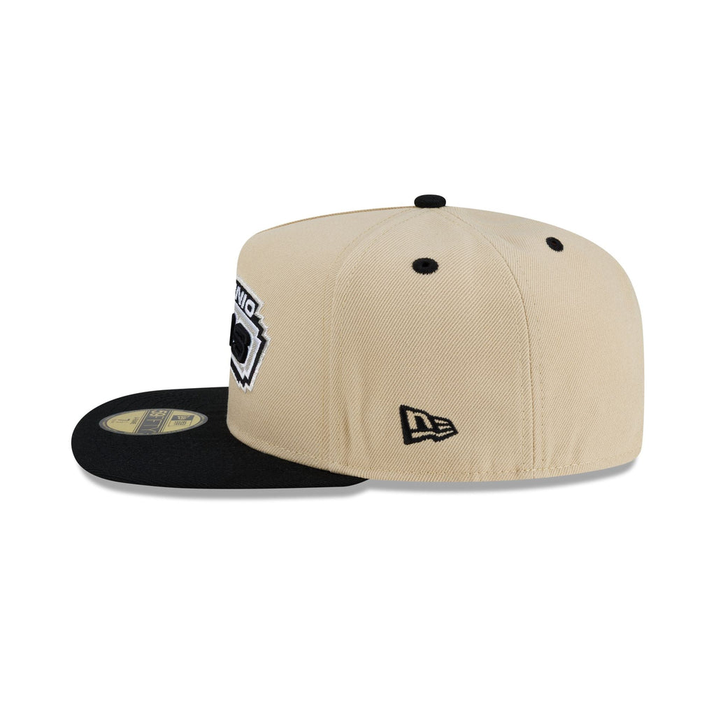 San Antonio Spurs Hardwood Classics 2000s Gold 59FIFTY A-Frame Fitted Hat