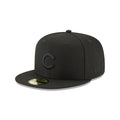 Chicago Cubs Blackout Basic 59FIFTY Fitted Hat